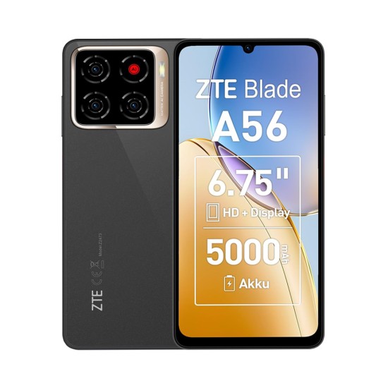 Smartphone ZTE Blade A56 4GB/128GB 6.75" Dual SIM Preto